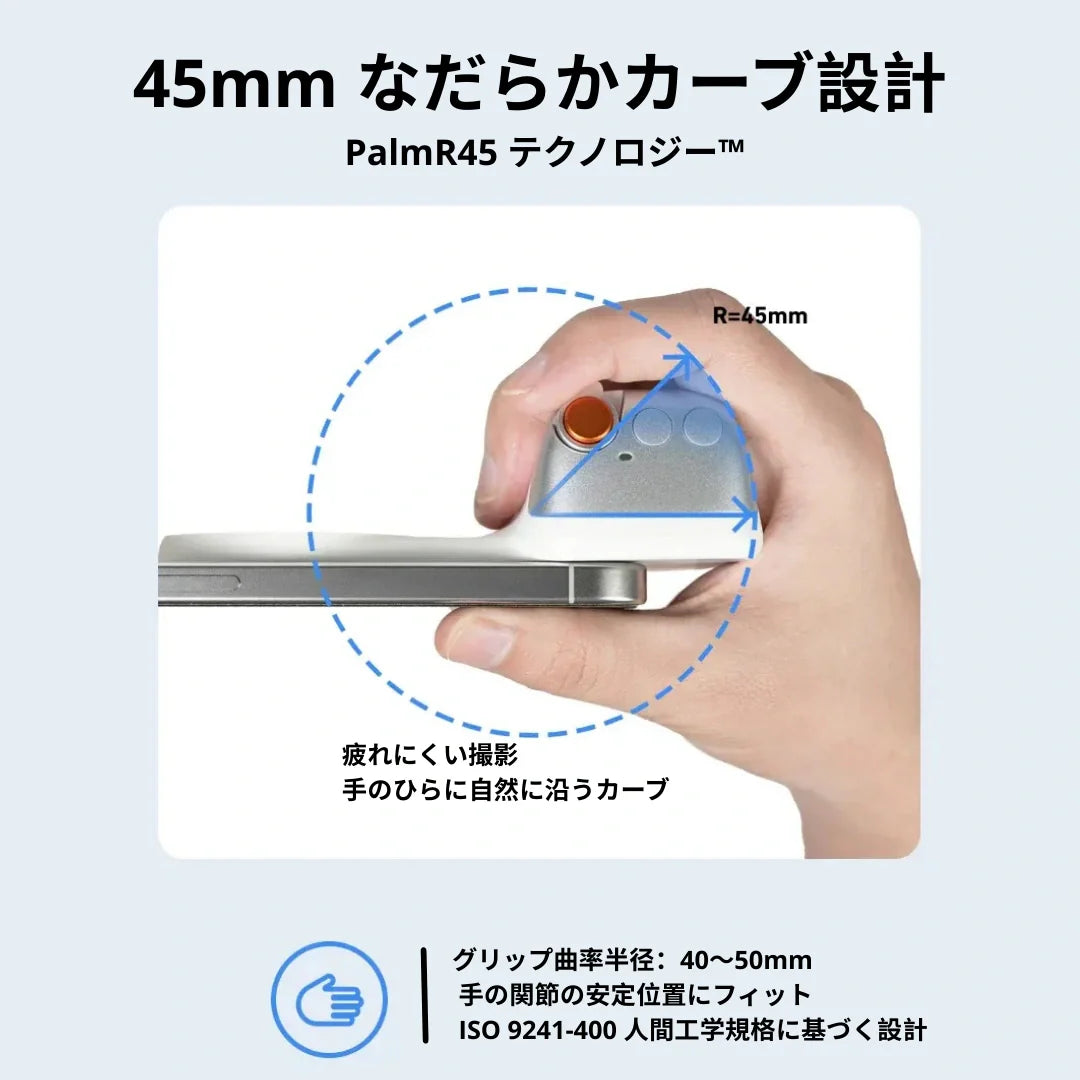 スマホが一瞬でプロカメラに。マグネットグリップ【リモコン付き】