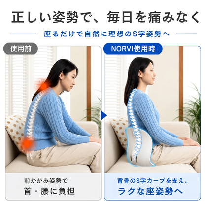 SuwariFit™ | 椅子に置くだけ、快適な座り姿勢へ