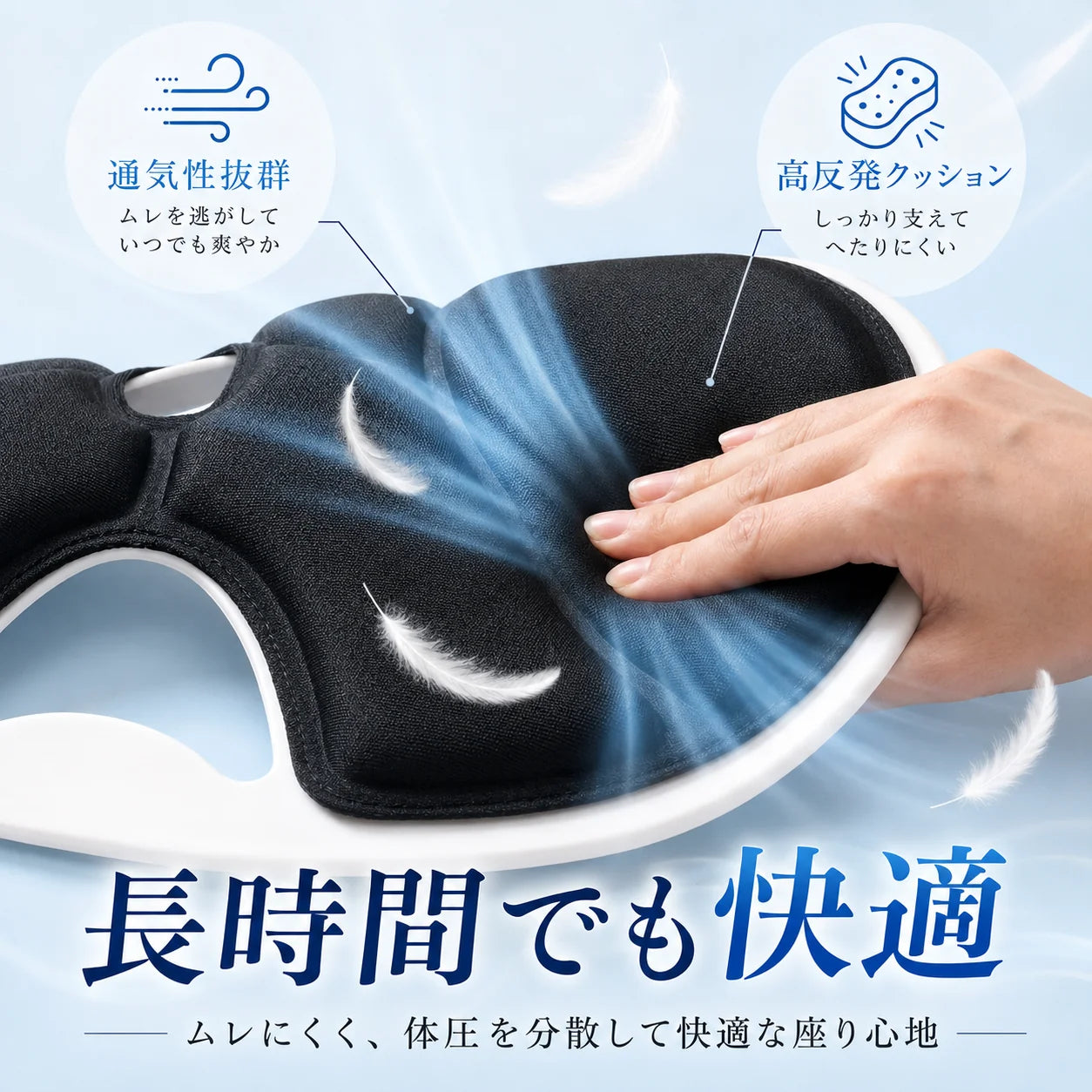 SuwariFit™ | 椅子に置くだけ、快適な座り姿勢へ