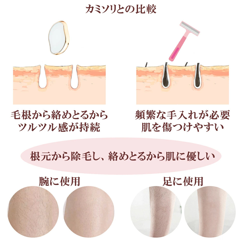 NanoSilk™ | 痛くないムダ毛処理ナノガラスパッド